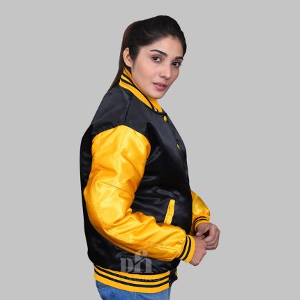 Women Letterman Jackets Satin