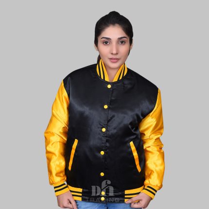 Women Letterman Jackets Satin