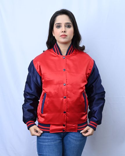 Varsity Jacket Satin Polyester