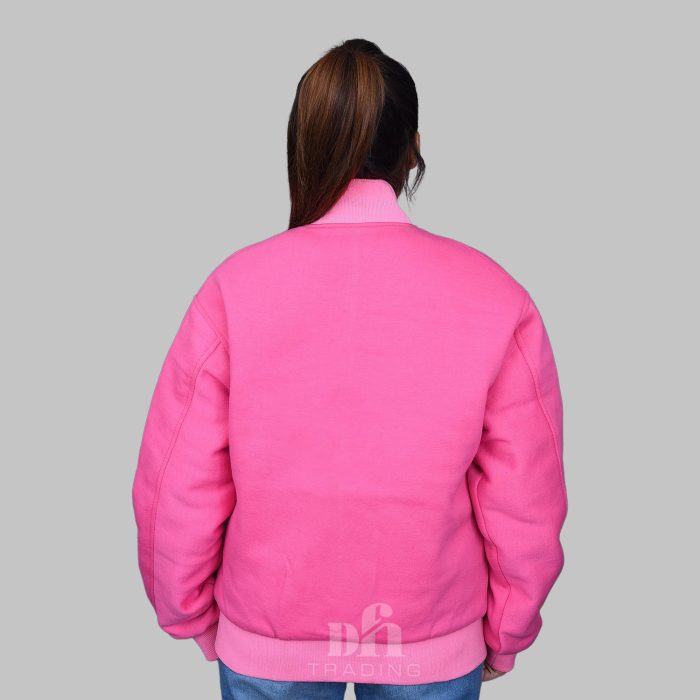 Women Letterman Jackets Cotton Fleece