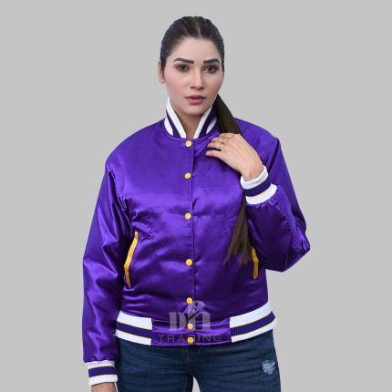 Custom Letterman Jacket Satin Polyester