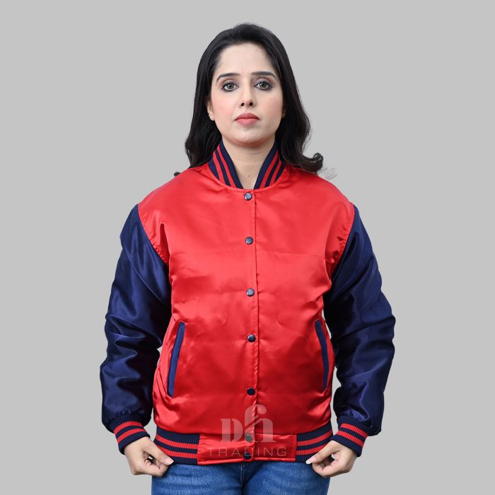 Varsity Jacket Satin Polyester