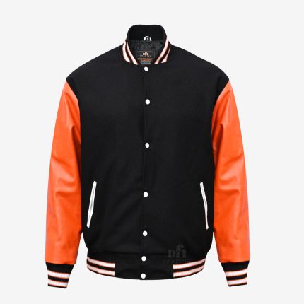 Letterman Jackets Black Orange