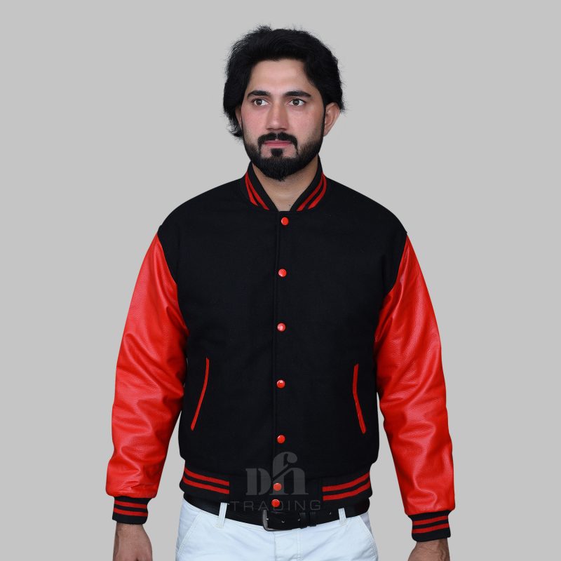 Leather Sleeve Varsity Jackets for Men