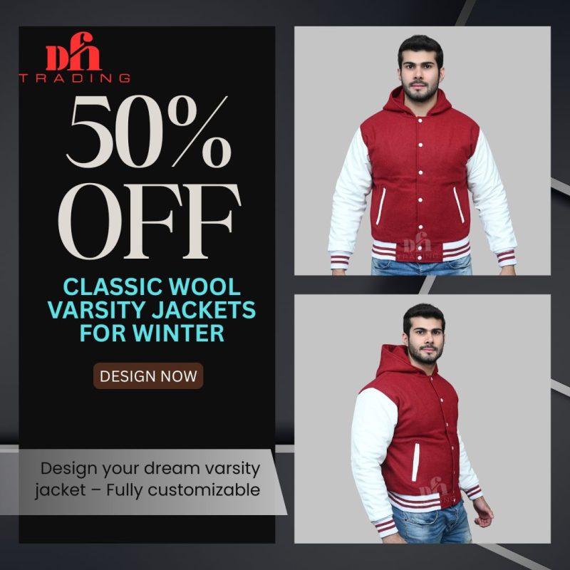 Classic Wool Varsity Jackets for Winter
